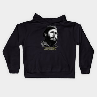 Fidel Castro Quote Kids Hoodie